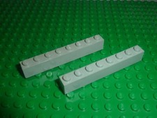 2 x LEGO Brick 1x8 Oldgray
