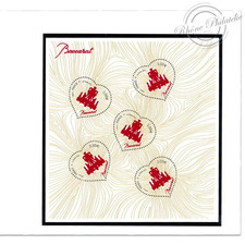 FEUILLET F4883 "SAINT VALENTIN, COEURS DE BACCARAT" TIMBRES NEUFS COLLECTOR-2014