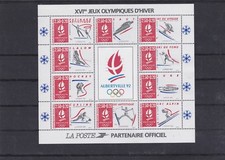 FRANCE 1992 JEUX OLYMPIQUE HIVER ALBERTVILLE BF NEUF ** YT 14