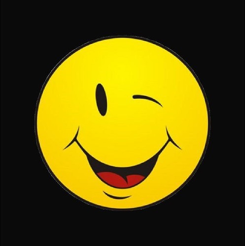 Autocollant smiley visage clin