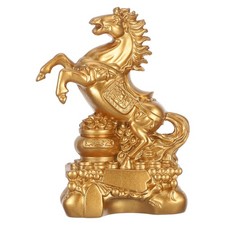  Statue de cheval en résine 2026 Année du cheval Figurine Feng Shui Zodiaque
