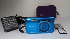 Compact Numérique NIKON Coolpix S3600  - 20,1 MP - Zoom 8x - Bleu