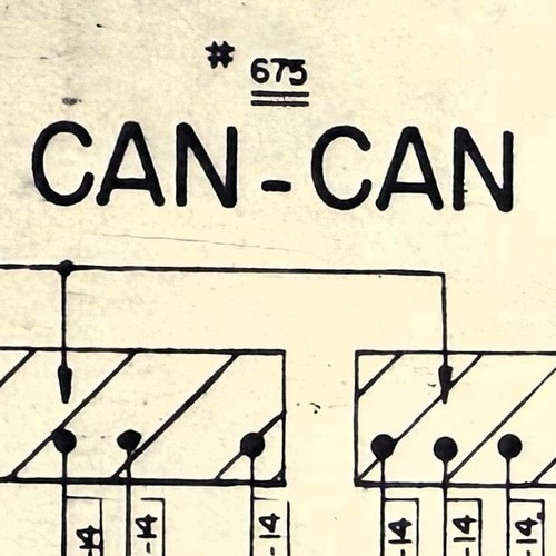 Bally can bingo - can-can, pinball
