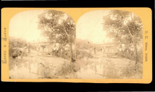 Japon, Nagasaki, Chaise à porteur, ca.1880, stéréo  tirage d'époque  10