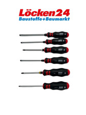 Würth Zebra Profi Ensemble De Tournevis 6 Pièces 061394226 PH/SZ Lame Hexagonale