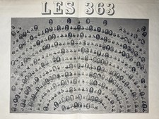 Affiche LES 363. Portraits en Médaillon des 363 députés Manifeste Mac Mahon 1877