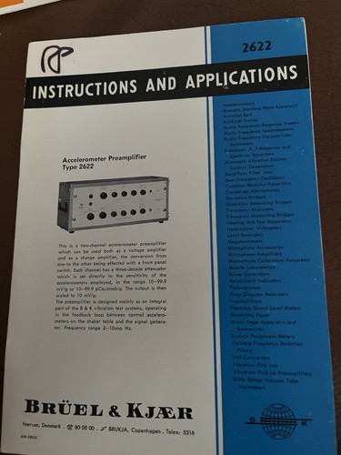 Bruel kjaer user - kjaer, manual