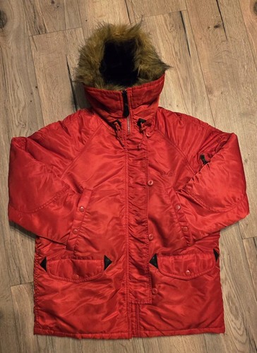 Schott veste parka - homme, rouge