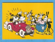 Walt DISNEY carte postale MICKEY MINNIE  ..en voiture/ ed.European greetings
