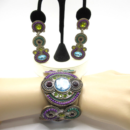 Set modern colorful jewel - colorful,