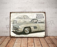 Plaque métal vintage mercedes