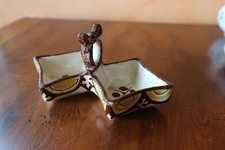 ancienne saliere et poivriere en ceramique HENRIOT QUIMPER