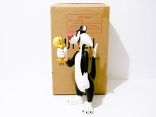 RARE - Figurine Grosminet et Titi / Sylvester Tweety - 15" Tall / 38cm - Rutten