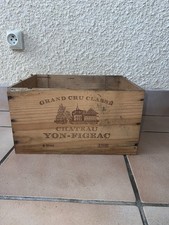 CAISSE A VIN EN BOIS VINTAGE GRAND CRU CLASSE Château Yon-Figeac