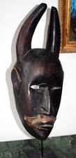 ANCIEN MASQUE DAN A CORNES (COTE D'IVOIRE)