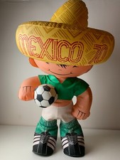TRES RARE MASCOTTE PROMO GONFLABLE JUANITO COUPE DU MONDE 1970 W.C MEXICO 70
