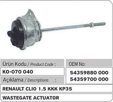 Renault - Dacia - Suzuki 1.5 DCI Turbo Wastegate Actuator 54359880000