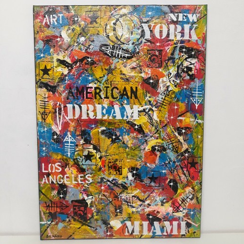 Tableau acrylique silvano - tableau,