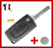 Coque Plip Clé Pour Peugeot 107.207.307.308.407.607.807.3 BOUTONS CE0523+Pile