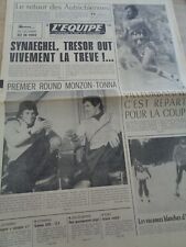 L'Equipe Journal 10/12/ 1975  BOXE TONNA - MONZON , BASKET VILLEURBANNE , MERCKX