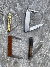 Lot De 4 Couteaux De Poche