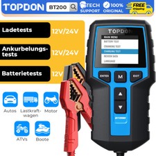 TOPDON BT200 12&24V voiture OBD2 appareil de diagnostic testeur de batterie 