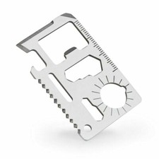 Couteau Kit Carte de Survie Porte Clé Camping Chasse Pêche Bivouac 11 en 1