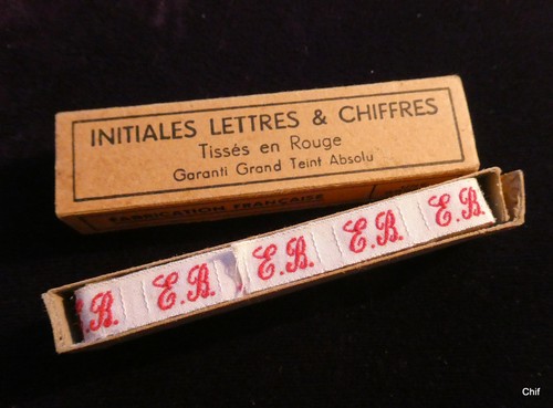 Anciennes initiales tissées - anciennes,