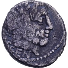 [#1507601] Rubria, Denarius, 87 BC, Rome, Silver, VF, Crawford:348/1