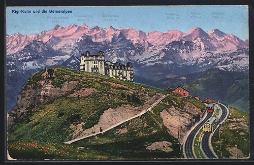 Rigi kulm vue - rigi-kulm,, sur