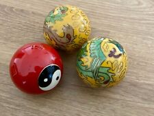 3 Boules de  QI GONG Musicales, BOULES DE SANTÉ CHINOISES, 3 Balles anti-stress
