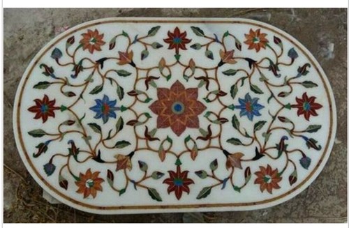Marble table top white - marble,