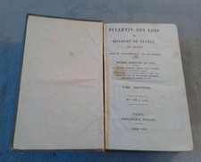 Livre Bulletin Des Lois Du