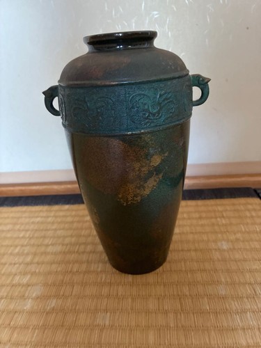 Vase bronze oreilles de - bronze,