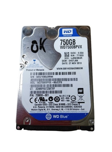 Disque dur hdd 750go pc - dur, 2.5