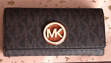Portefeuille Michael Kors - NEUF - Monogramme - L  19,5 X H 9,5 X P 4 cm - Doré
