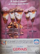PUBLICITÉ 1963 GLACES GERVAIS