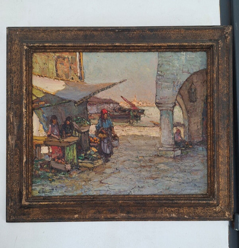 Peinture hst ancienne encadré