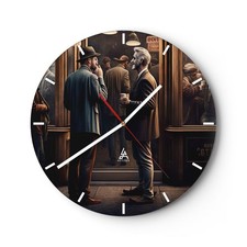 Horloge murale en verre