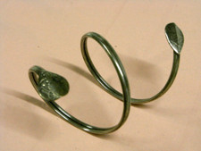 BRACELET SEMI RIGIDE SERPENT MANCHETTE MÉTAL ARGENTE BIJOUX JEWEL SNAKE DESIGN