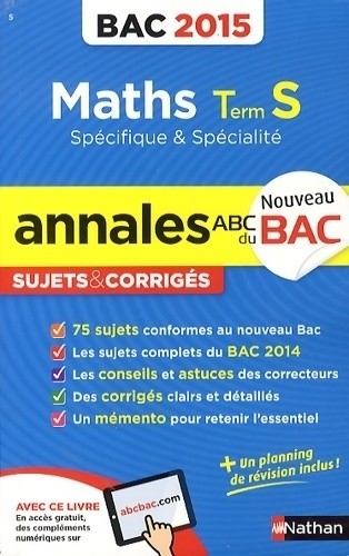 Maths terminale spécifique - s,