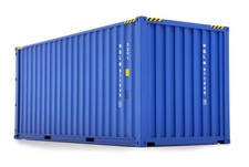 MARGE MODELS - Container maritime de couleur bleu 20 pieds - 1/32 - MAR2323-01
