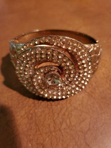 Vintage art deco gold cuff - art, cuff/