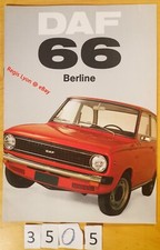 DAF 66 BERLINE DE LUXE/ SUPERLUXE Prospectus Fr 16 pages 09/1973