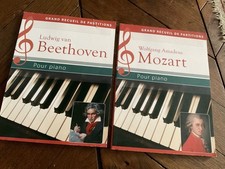 lot : grand recueil de partitions pour piano mozart/Beethoven