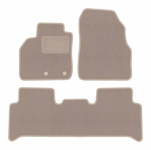 Tapis sol velours beige - tapis,