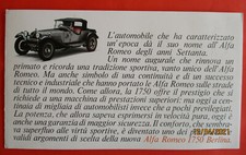 Brochure ALFA ROMEO 1750 Berlina - début 70 ? - en Italien ( It )