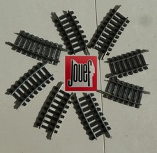 # 9204 - 4704 – 4924 - 4874 JOUEF 8 rails courbes train HO 7, 8 & 9 traverses