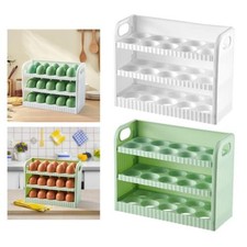 Porte-Oeufs PP pour Réfrigérateur Plateau à Oeufs Organisateur Réfrigérateur avec Poignée