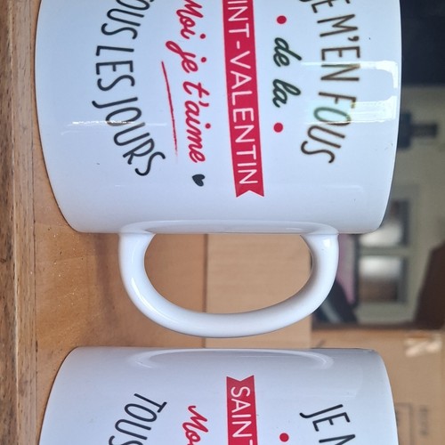 Lot mugs céramique blancs - 2,